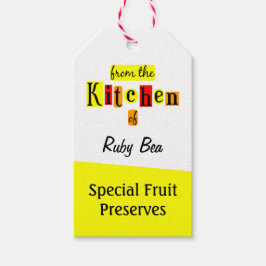 Para Presente Da Cozinha da Etiqueta de Panificação Retro Person