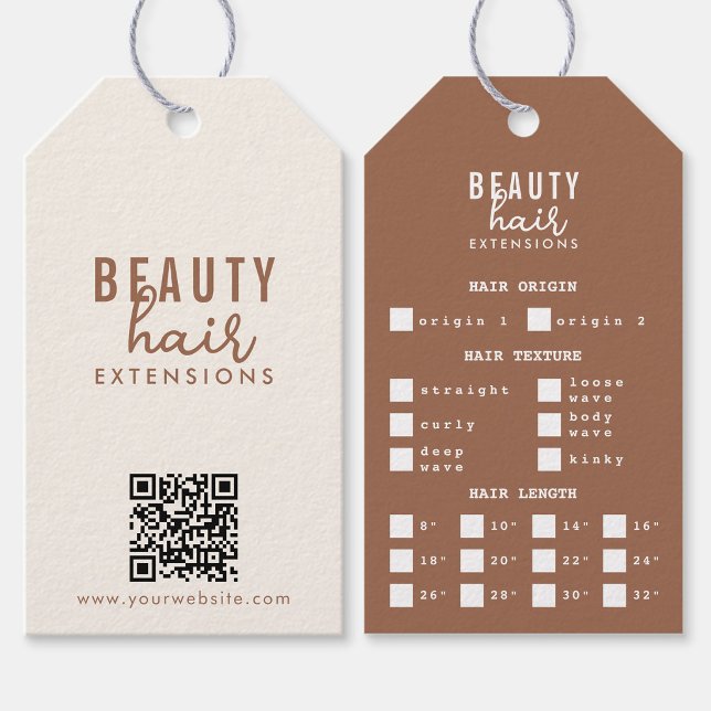 Para Presente Embalagem de Extensões de Cabelo Etiqueta Pendente (Hair Extensions Packaging Hang Tag Hair Branding)