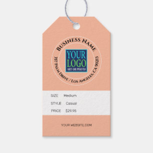 Para Presente Empresa, Endereço de logotipo, Etiqueta de preço d