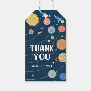 Para Presente Espaço ・ Sistema Solar ・ Galáxia Obrigado Etiqueta