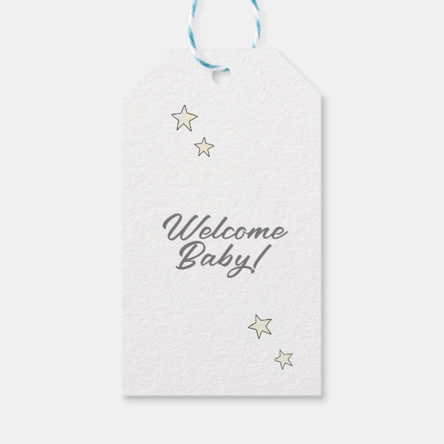 Para Presente Etiqueta Bienvenido Bebé! (Verso)