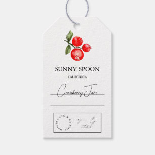 Para Presente Etiqueta Cranberry Hang