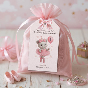Para Presente Etiqueta de Agradecimento de 1º Aniversário da Lin