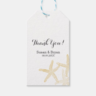 Para Presente Etiqueta de Agradecimento de Casamento na Praia co