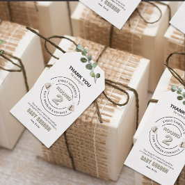 Para Presente Etiqueta de agradecimento do chá de fraldas