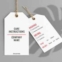 Etiqueta de bloqueio das instruções de lavagem de 