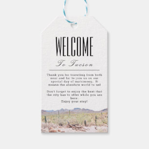 Para Presente Etiqueta de boas-vindas do Tucson Personalizado