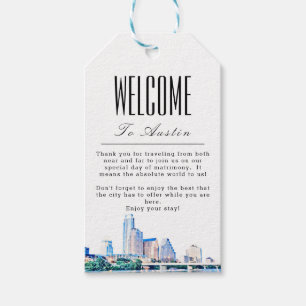 Para Presente Etiqueta de boas-vindas personalizada do Austin Te