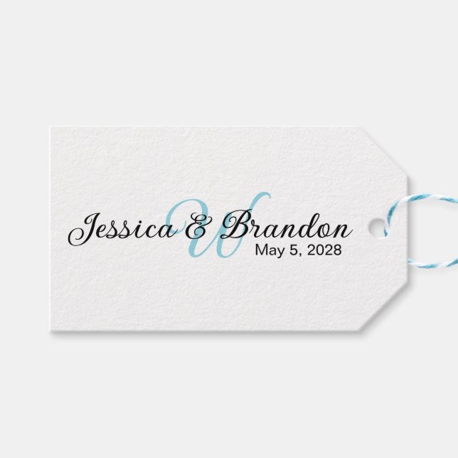 Para Presente Etiqueta de Casamento 016 (Frente (horizontal))