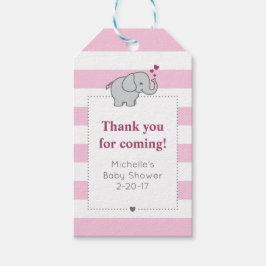 Para Presente Etiqueta de Chá de fraldas Elefante - Rapariga