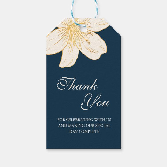 Para Presente Etiqueta de Encapsulamento de Casamento Chic com F (Frente)