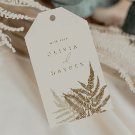 Para Presente Etiqueta de Favor de Casamento Boho Botânico