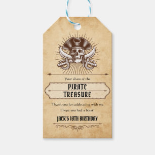 Para Presente Etiqueta de Favor de Festa de Aniversário Pirata O