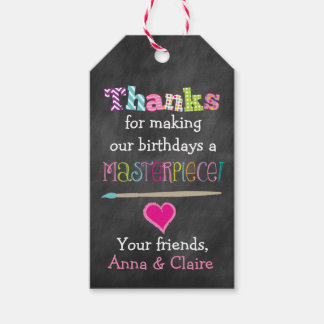 Para Presente Etiqueta de Favor de Pintura ou Festa de aniversár