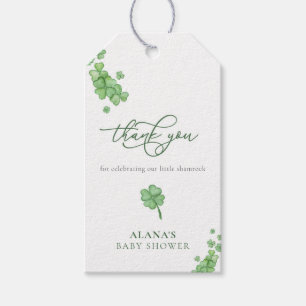 Para Presente Etiqueta de Favor do Bebê de Shamrock Irlandês
