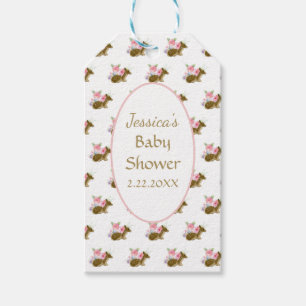 Para Presente Etiqueta de Favor do Boho Floral de Aquarela do ch