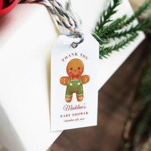 Para Presente Etiqueta de Favor do Chá de fraldas Gingerpão