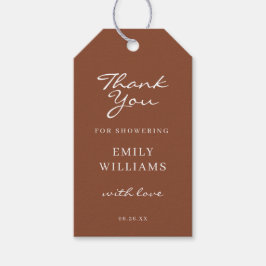 Para Presente Etiqueta de Favor do Chá de panela Terracotta Bohe