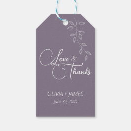 Para Presente Etiqueta de Favor Grande e Roxo Vintage