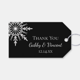 Para Presente Etiqueta de favorecimento do Casamento no inverno