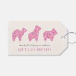 Para Presente Etiqueta de Festa de aniversário de Cookie Animal 