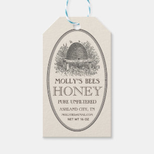 Para Presente Etiqueta de mel da Ivory Skep com rico