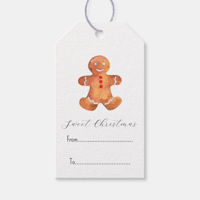 Para Presente Etiqueta de Natal doce (Frente)