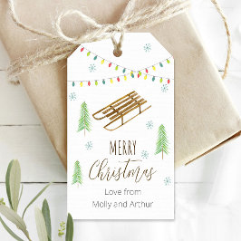 Para Presente Etiqueta de Natal Personalizada - Feliz Natal