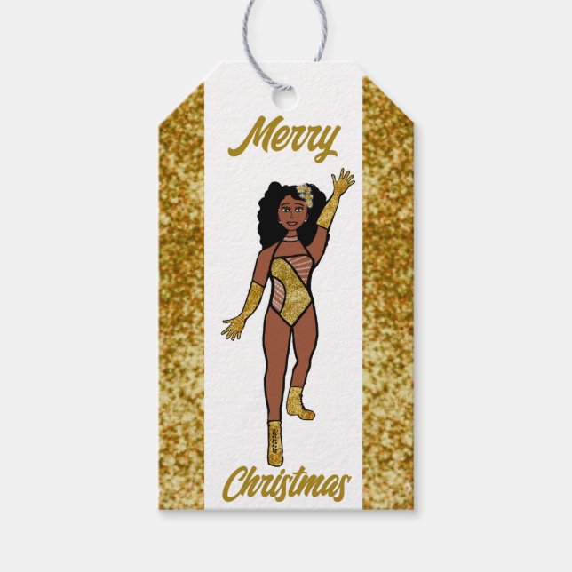 Para Presente Etiqueta de Oferta de Dançarino Personalizado Dour (Frente)