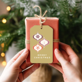 Para Presente Etiqueta de Oferta de Floco de Neve no Natal do sé