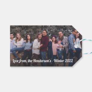 Para Presente Etiqueta de Oferta de Foto e Mensagem Personalizad