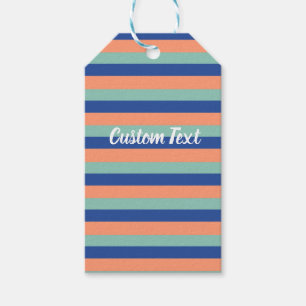Para Presente Etiqueta de Oferta de Foto Personalizada de Stripe