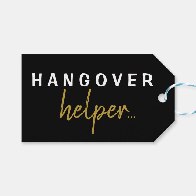 Para Presente Etiqueta de Oferta de Hangover Helper Bachelorette (Frente (horizontal))