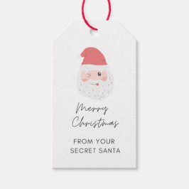 Para Presente Etiqueta de Oferta de Oferta de Papais noeis Secre