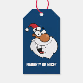 Para Presente Etiqueta de Oferta de Papel do Papai Noel Preto