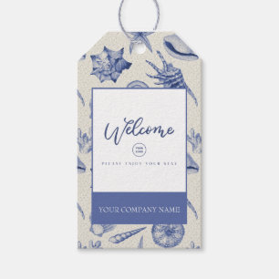 Para Presente Etiqueta de Oferta Personalizada de Caça Azul com