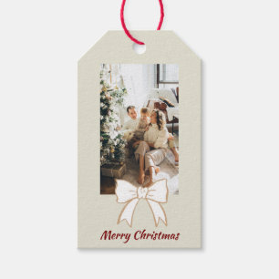 Para Presente Etiqueta de Oferta Personalizada de Fotos Feliz Na
