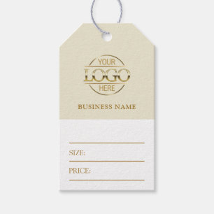Para Presente Etiqueta de Preço com Logotipo de Negócios Minimal