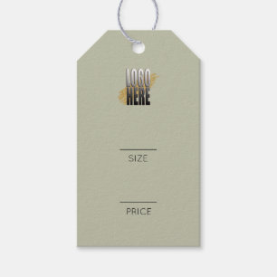 Para Presente Etiqueta de preço de balanço de roupa com logotipo
