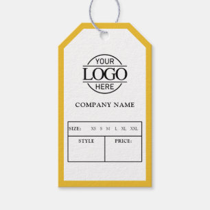 Para Presente Etiqueta de Preço de Roupas com Logotipo de Negóci