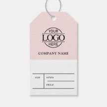 Etiqueta de Preço de Roupas com Logotipo de Negóci