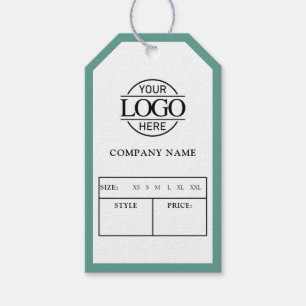 Para Presente Etiqueta de Preço de Roupas com Logotipo Empresari