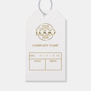 Para Presente Etiqueta de Preço de Roupas com Logotipo Empresari