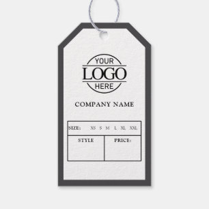 Para Presente Etiqueta de Preço de Roupas com Logotipo Empresari