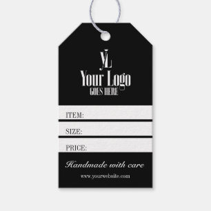 Para Presente Etiqueta de Preço de Roupas de Loja com Logotipo d
