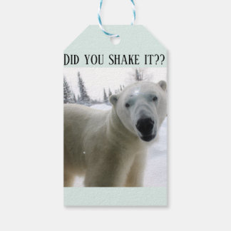 Para Presente Etiqueta de presença do urso polar