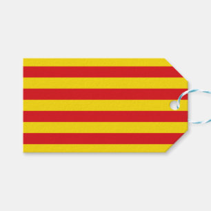 Para Presente Etiqueta de presentes com bandeira da Catalunha, E