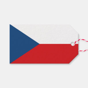 Para Presente Etiqueta de presentes com bandeira da Checoslováqu
