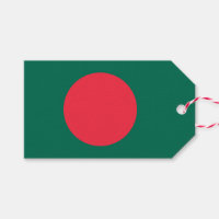 Etiqueta de presentes com bandeira de Bangladesh