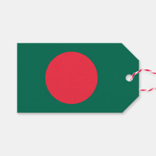 Para Presente Etiqueta de presentes com bandeira de Bangladesh